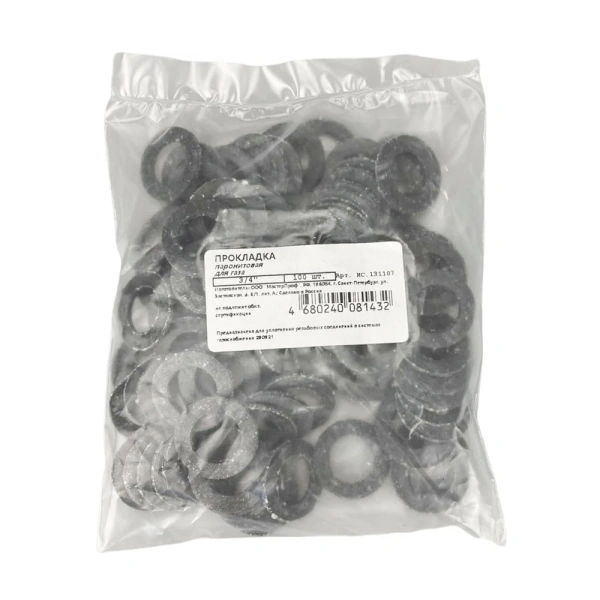 Картинка Прокладка паронитовая 3/4" MasterProf