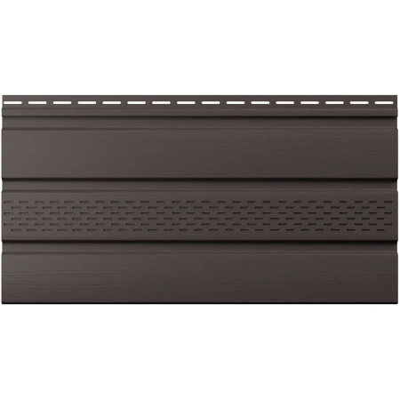 Картинка Софит частично перфорированный 340х3000 мм Оптима Пекан ТЕХНОНИКОЛЬ