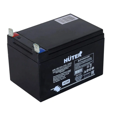Картинка АКБ для бензогенератора 12В 12Ач HUTER 64/1/23