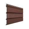 Софит Т4 частично перфорированный 3000х303 мм Шоколадный RAL8017 Grand Line