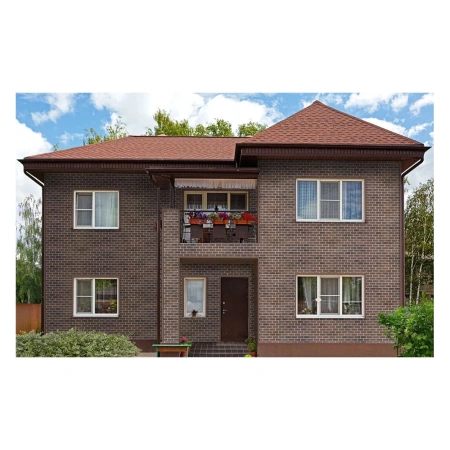 Картинка Фасадная плитка HAUBERK коллекция Оптима цвет Шотландский Кирпич 2 м² в упаковке