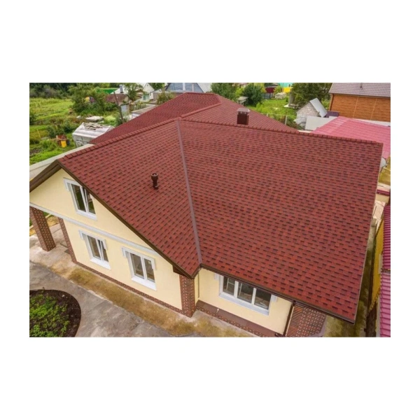 Картинка Гибкая черепица SHINGLAS коллекция Ранчо цвет Красный 2 м² в упаковке