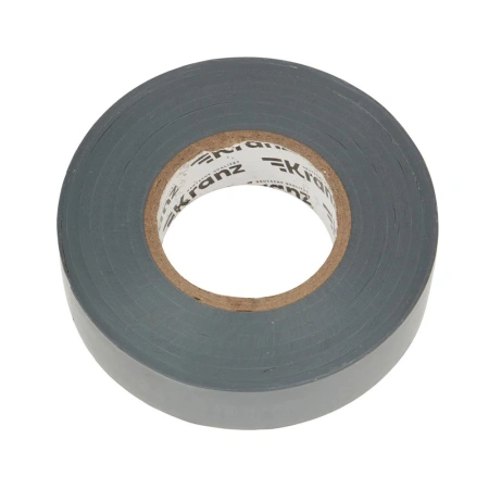 Картинка Изолента ПВХ профессиональная 19х0.18 мм 20 м Серая KRANZ