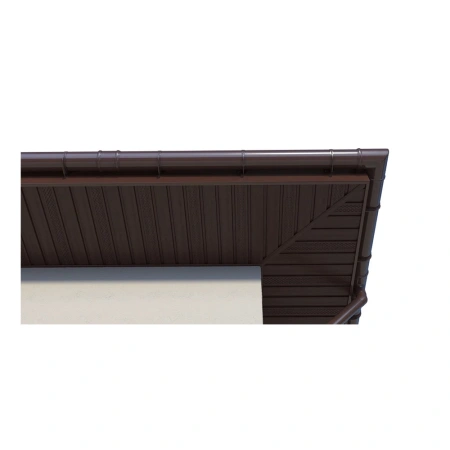 Картинка Софит частично перфорированный 340х3000 мм Оптима Пекан ТЕХНОНИКОЛЬ