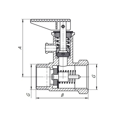 Картинка Клапан предохранительный для бойлера 1/2' AQUALINK