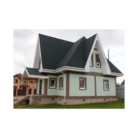 Картинка Гибкая черепица SHINGLAS коллекция Финская Соната цвет Зелёный 3 м² в упаковке