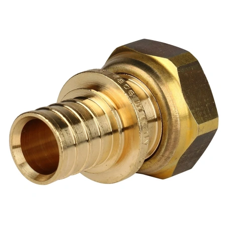 Картинка Переходник с накидной гайкой 20 x G 3/4" Евроконус аксиальный STOUT